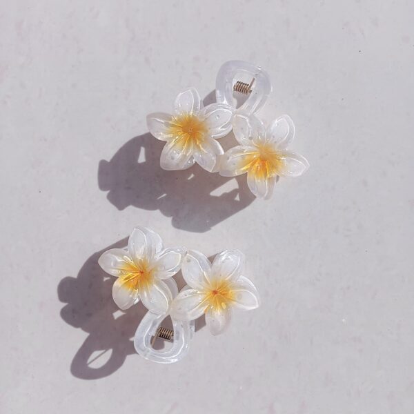 White Daisy Hair Claw