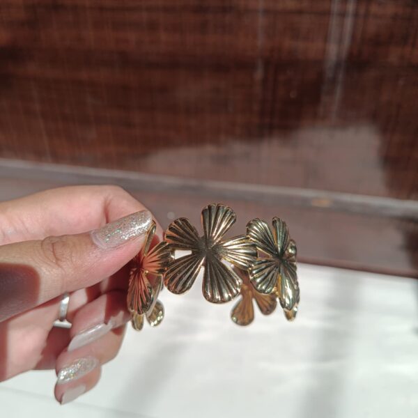 Floral Gold Cuff
