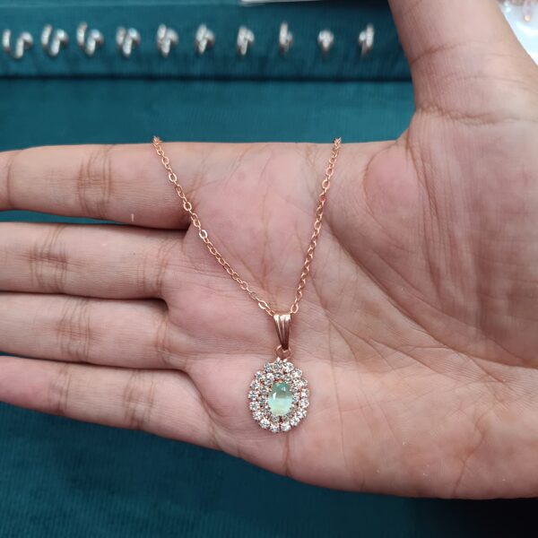 Emerald Halo Pendant