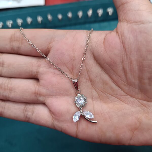 Crystal Flower Pendant