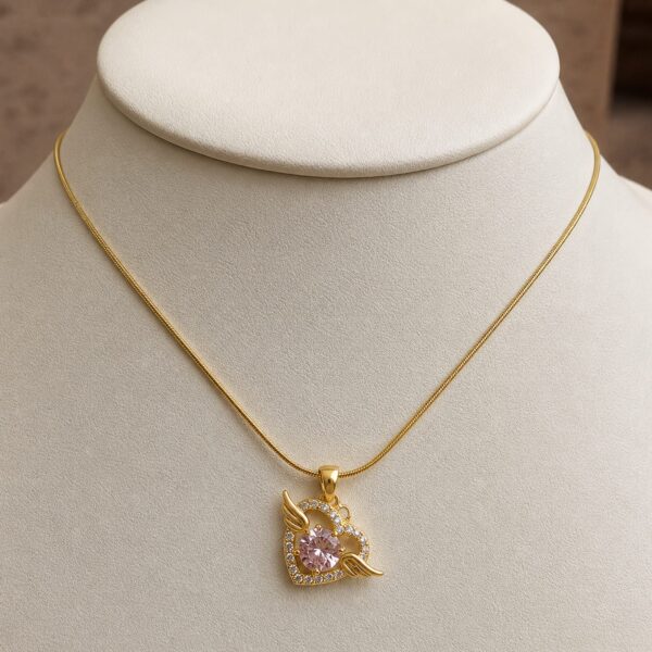Heart Crystal Anti Tarnish Pendent