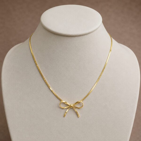 Twist Bow Anti-Tarnish Pendant