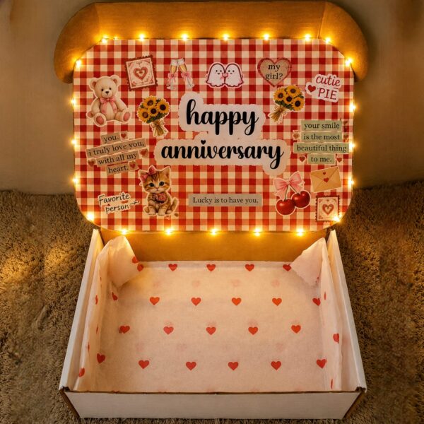 Happy Anniversary Surprise Gift Box (with Lights)