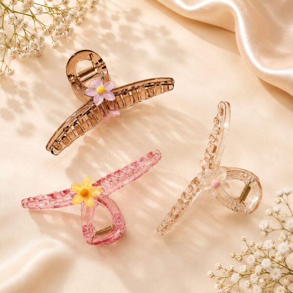 Elegant Flower Claw Clip