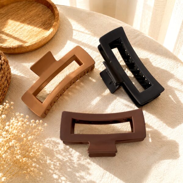 Matte Rectangle Big Claw Clip